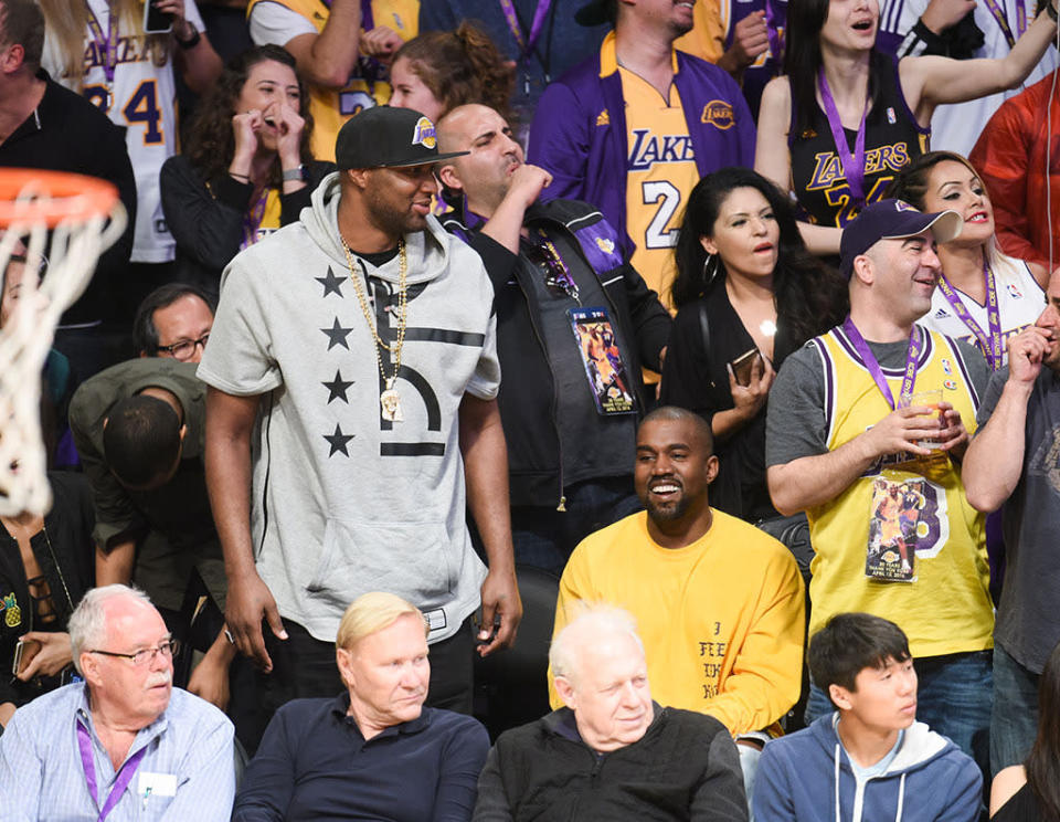 Lamar Odom and Kanye West