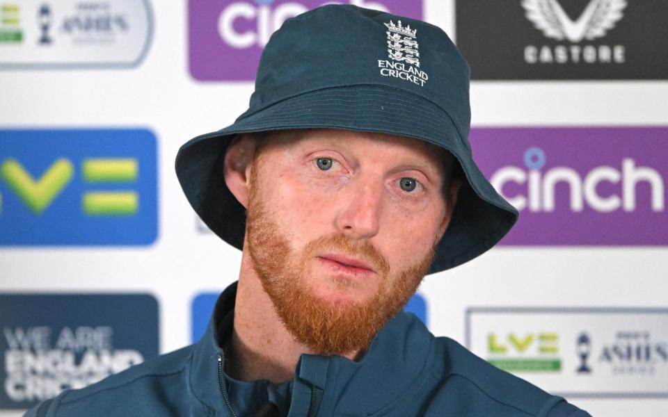 Ben Stokes speaks to the media