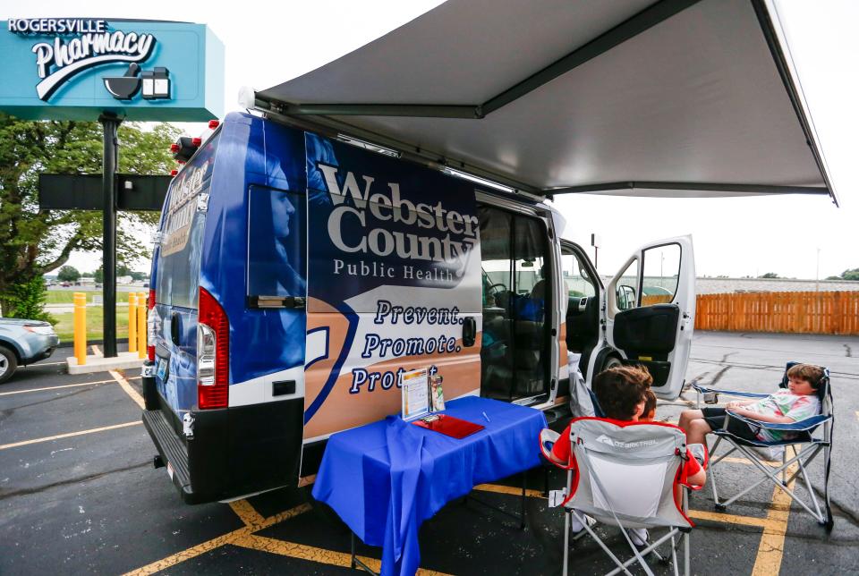 The Webster County Mobile Health Unit stopped in Rogersville on Tuesday, Aug. 16, 2022.