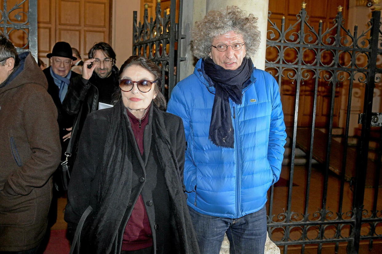 La comédienne Anouk Aimée et le cinéaste Élie Chouraqui.  - Credit:JB Autissier/Panoramic/Starface/Cover Images