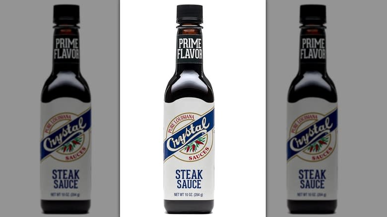 Crystal steak sauce bottle