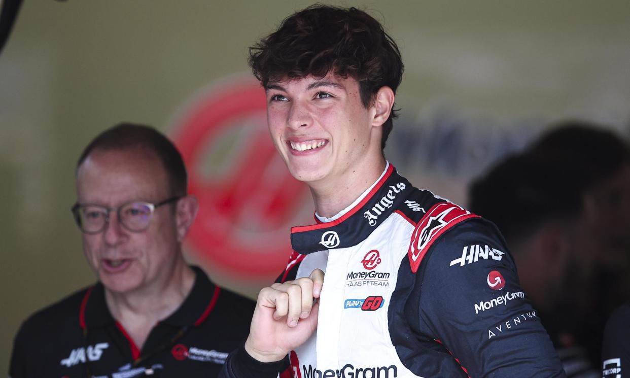 <span>Oliver Bearman in Baku for his first full grand prix weekend, which he wants to use to gain experience.</span><span>Photograph: Eric Alonso/DPPI/REX/Shutterstock</span>