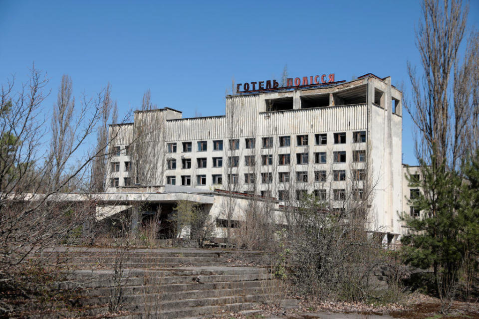 An abandoned hotel