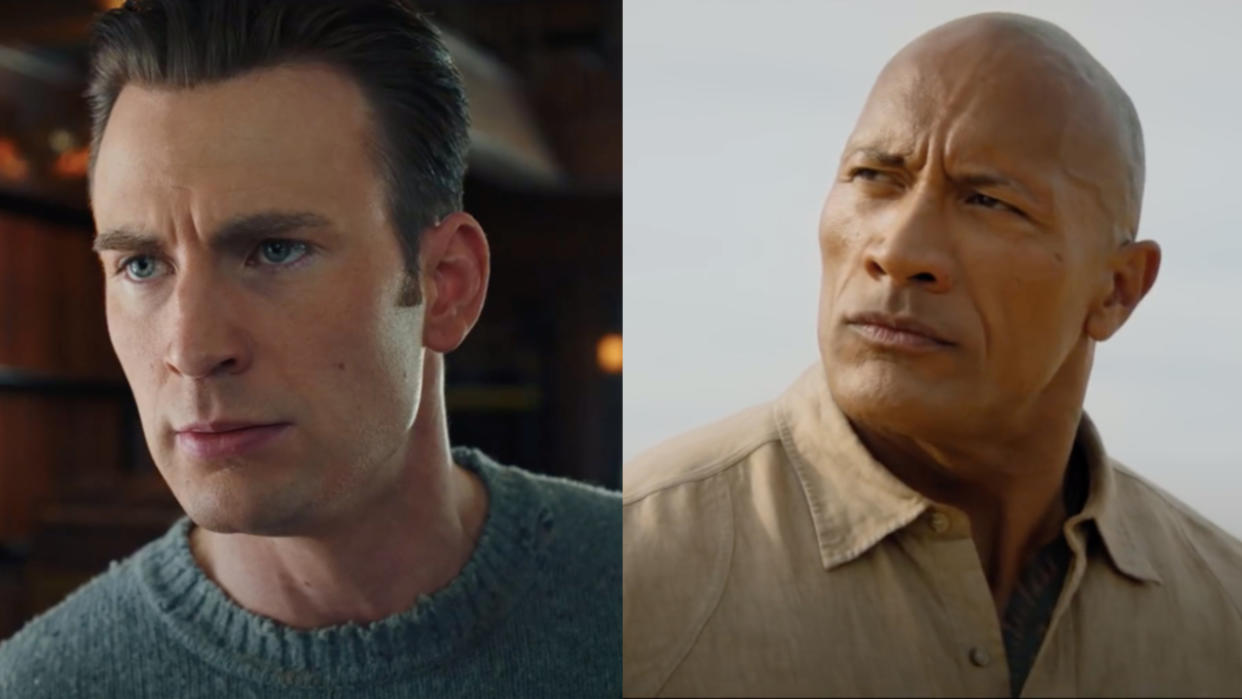  Chris Evans Dwayne Johnson 