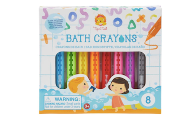 <p>There's no creativity like bathtime creativity!</p><p><strong><a href="https://www.amazon.com/Tiger-Tribe-70127-Bath-Crayons/dp/B07RZMVB2Q?&linkCode=ll1&tag=parade03-20&linkId=5f007574844b5f202262e871f6ac4043&language=en_US&ref_=as_li_ss_tl" rel="nofollow noopener" target="_blank" data-ylk="slk:Tiger Tribe Bath Crayons, $13.45 on Amazon;elm:context_link;itc:0;sec:content-canvas" class="link ">Tiger Tribe Bath Crayons, $13.45 on Amazon</a></strong></p><p>Amazon</p>
