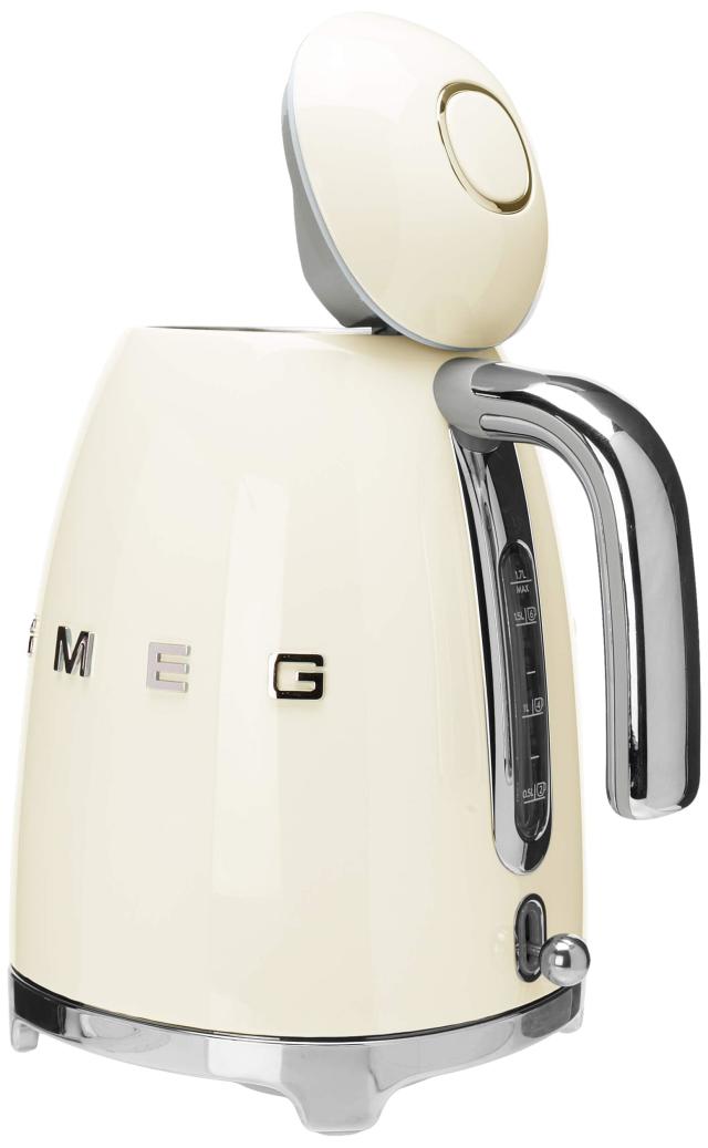 Smeg 50's Retro Style Aesthetic Electric Kettle, Cream - Bed Bath