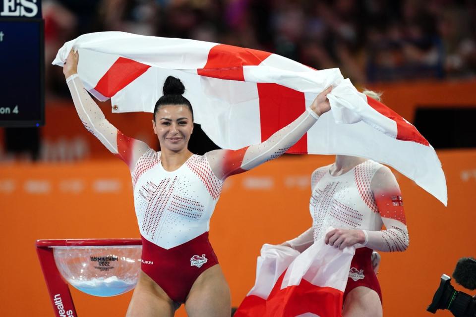 Claudia Fragapane landed a fifth Commonwealth Games gold medal (Mike Egerton/PA) (PA Wire)