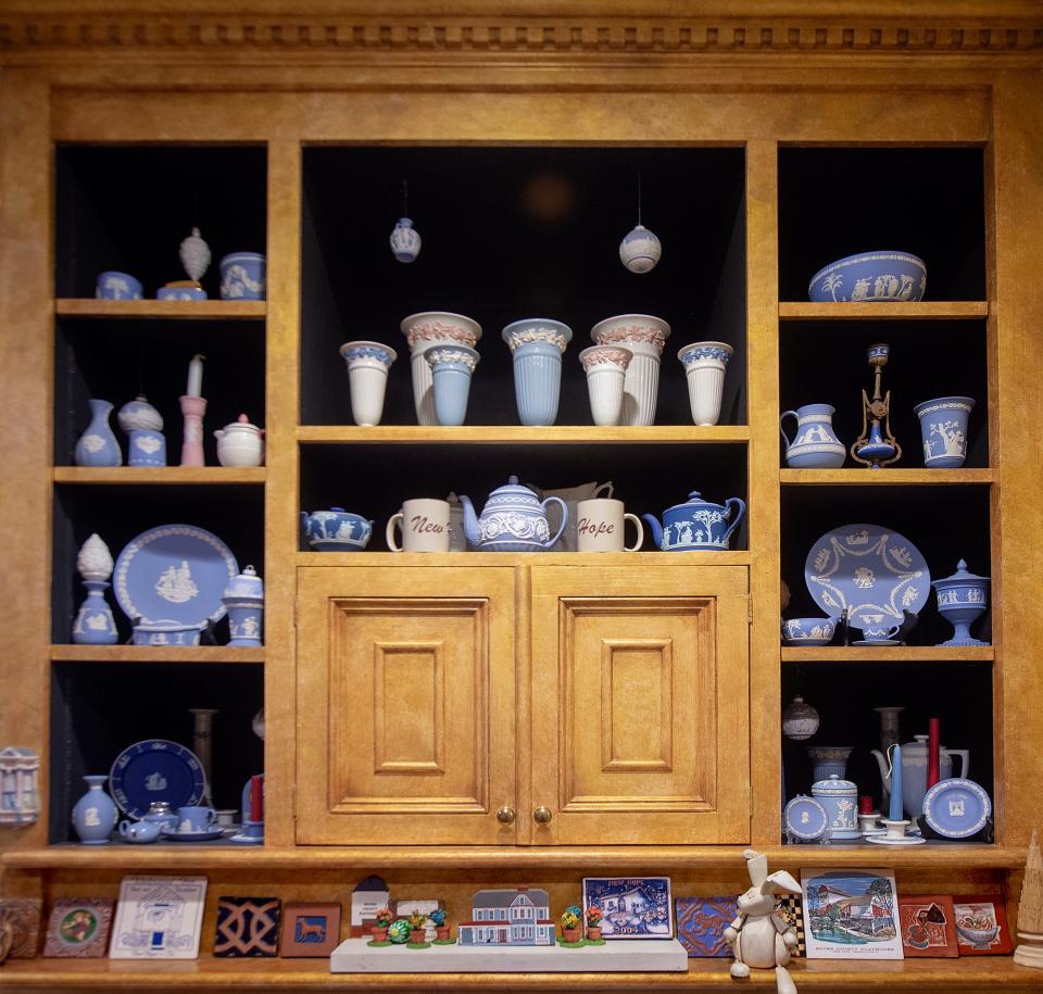 Displays of Wedgwood China can be found throughout the Wedgwood Inn in New Hope, on Tuesday, Oct.5, 2021