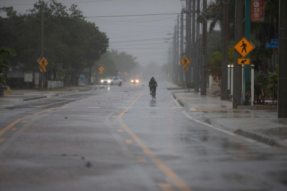 Scenes from Fort Myers Beach as Hurricane Ian approaches Southwest Florida on Wednesday, Sept. 28, 2022.  