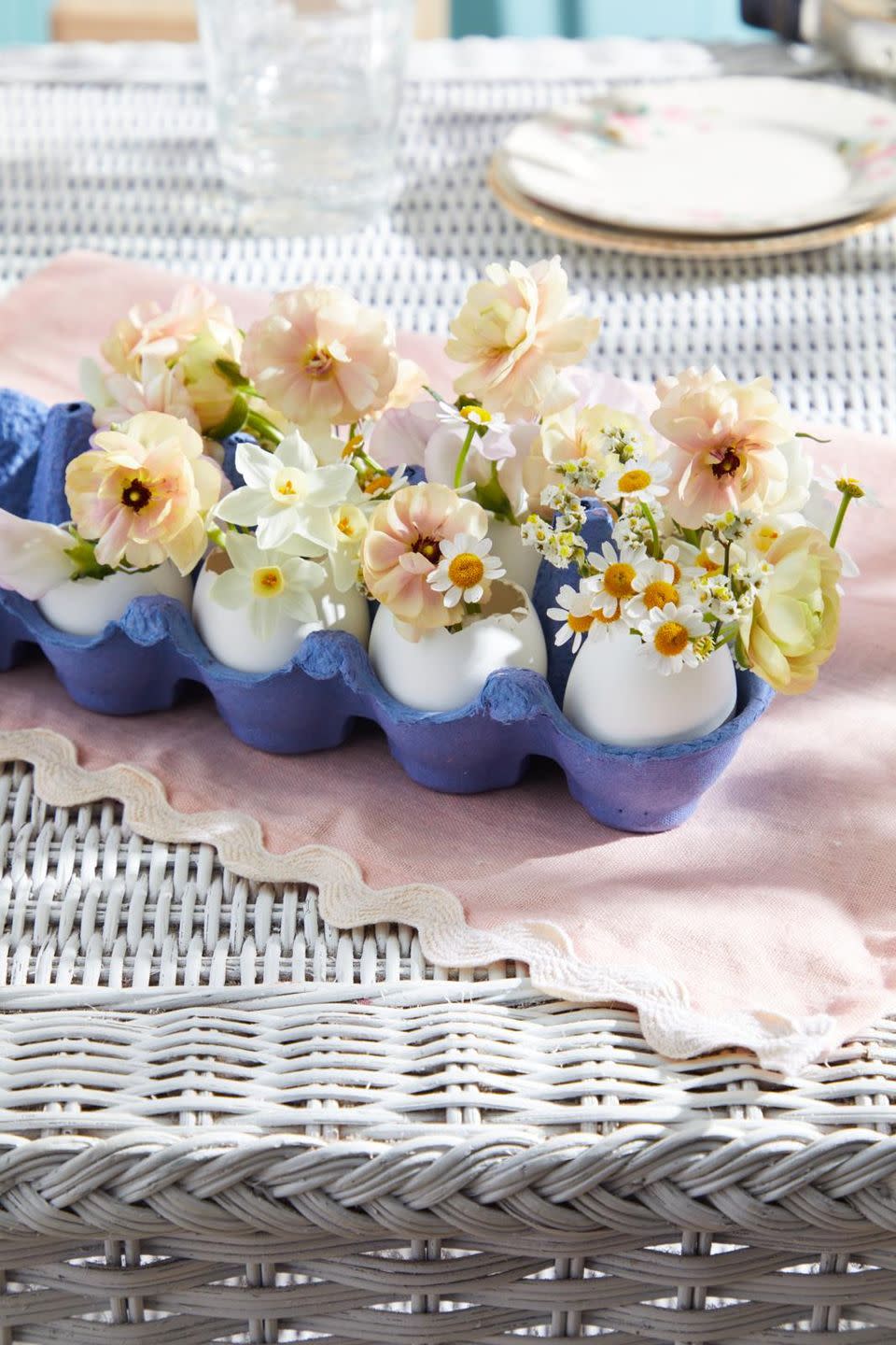 a basket of flowers