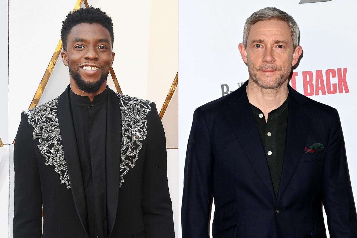 Chadwick Boseman and Martin Freeman