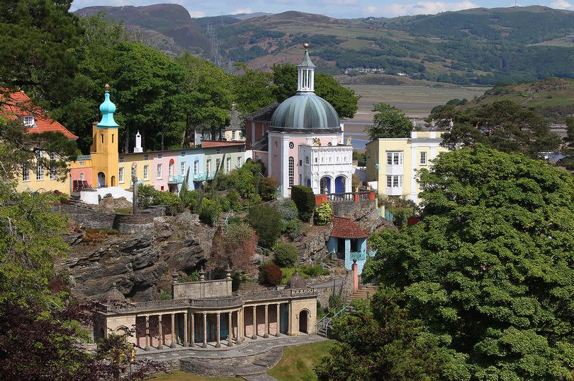 View of the iconic village featuring the Onion Dome, Chantry Row, The Bristol Colonnade and The Dome