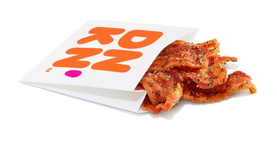 Dunkin' rolled out Snackin' Bacon at restaurants nationwide Feb. 26.