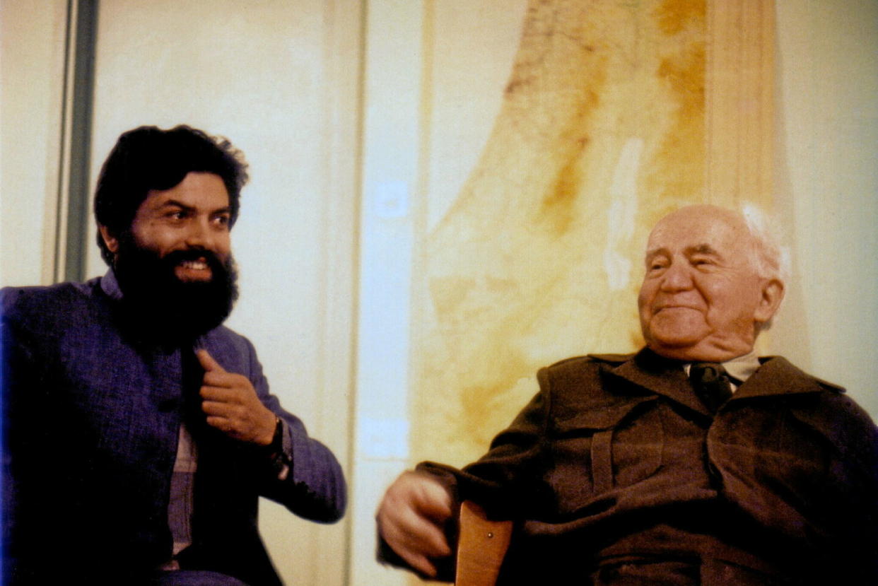 Marek Halter avec David Ben Gourion en 1968.  - Credit:DR