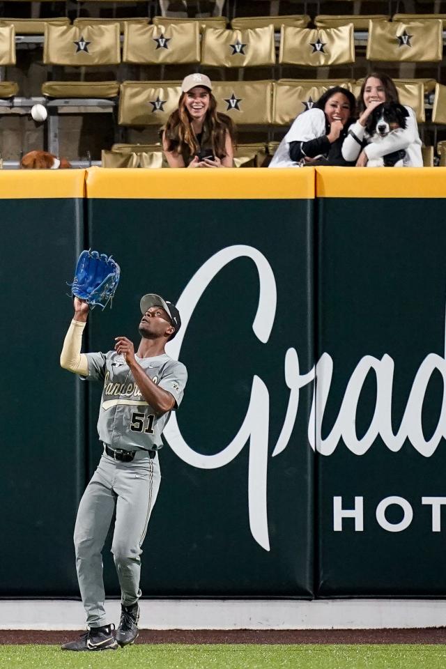 Vanderbilt Commodores outfielder Enrique Bradfield Jr. during the