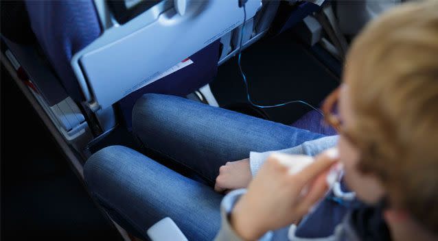 Many passengers find their cramped seat aboard a plane unbearable. Source: Getty