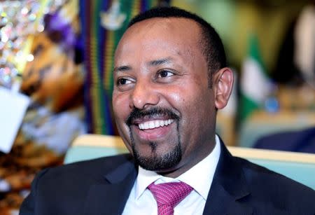 FILE PHOTO: Ethiopian Prime Minister Abiy Ahmed attends meetings of Heads of State and Government on the situation in the Democratic Republic of Congo at the African Union Headquarters in Addis Ababa, Ethiopia January 17, 2019. REUTERS/Tiksa Negeri