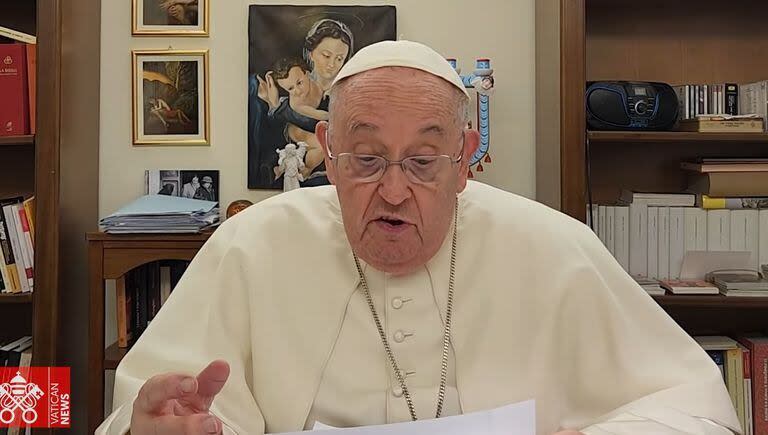 El Papa grabó un mensaje para Rosario