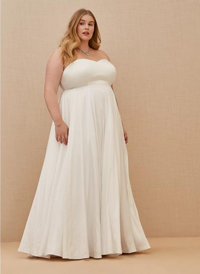 Torrid's new wedding dress collection is all under $400 and available up to  size 30