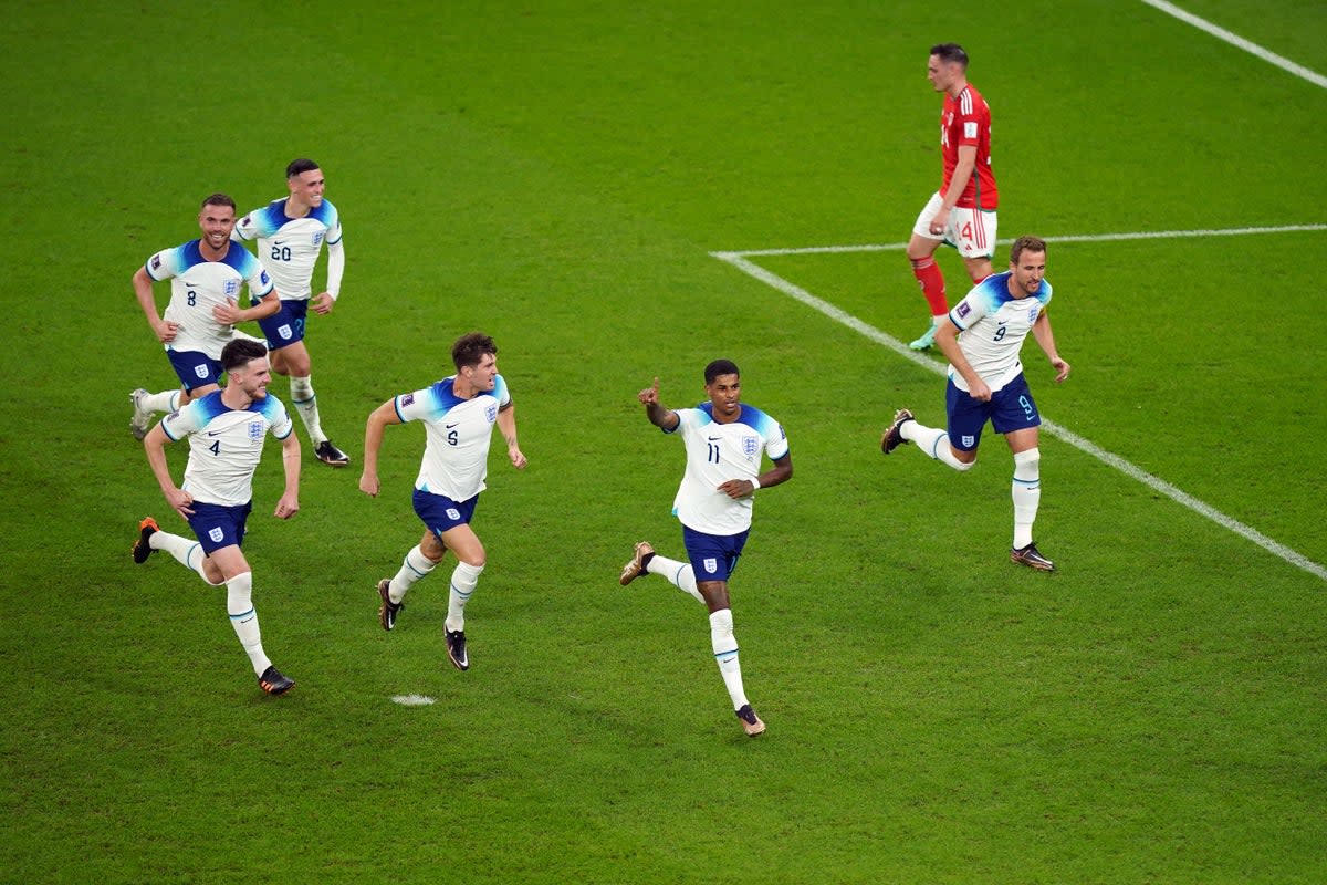 Marcus Rashford scored twice for England (Mike Egerton/PA) (PA Wire)