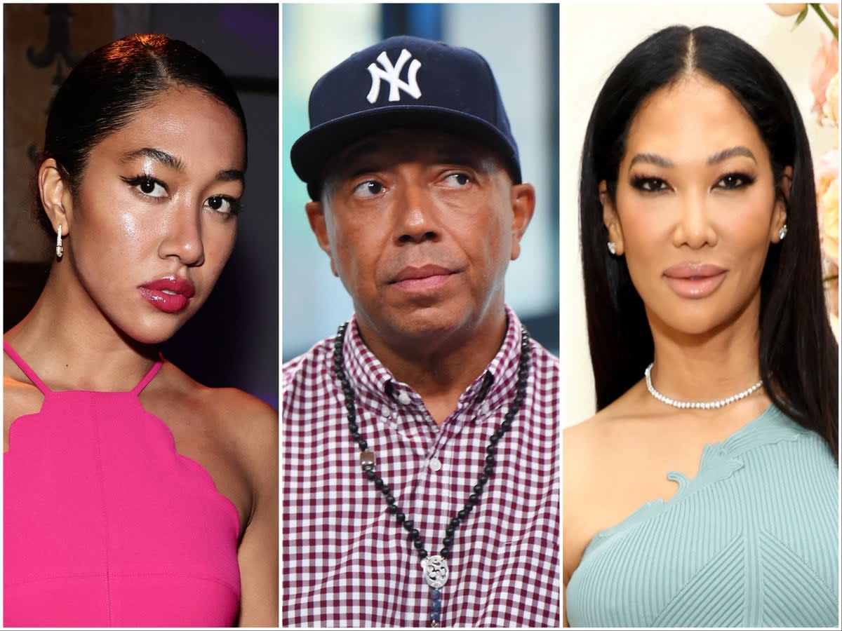 Aoki Lee Simmons, Russell Simmons and Kimora Lee Simmons (Getty)