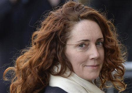Former News International chief executive Rebekah Brooks arrives at the Old Bailey courthouse in London February 26, 2014. REUTERS/Toby Melville