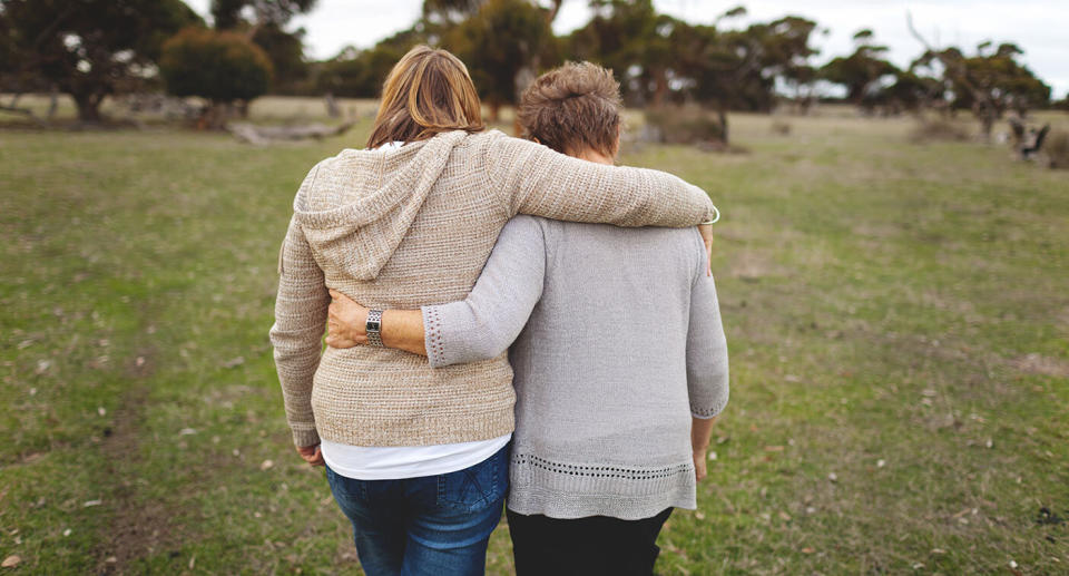 A woman told of how she made a huge impact on the life of a stranger by giving a crying woman a hug. Source: Getty, file