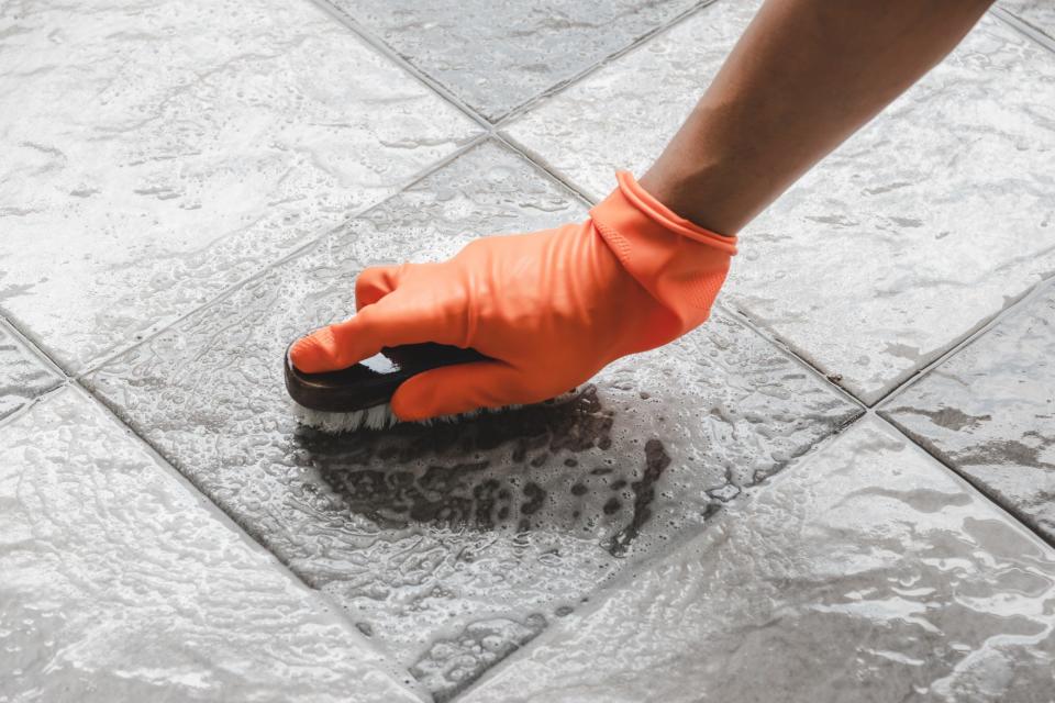 Scrub Tile Floors