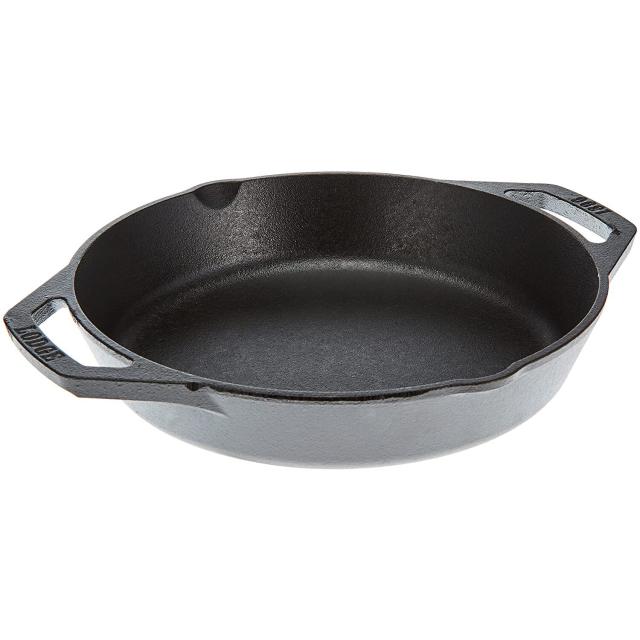 Lodge Double-Handled Skillet, 10.25, Black