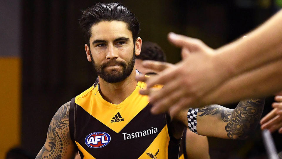 Pictured here, Hawthorn star Chad Wingard.