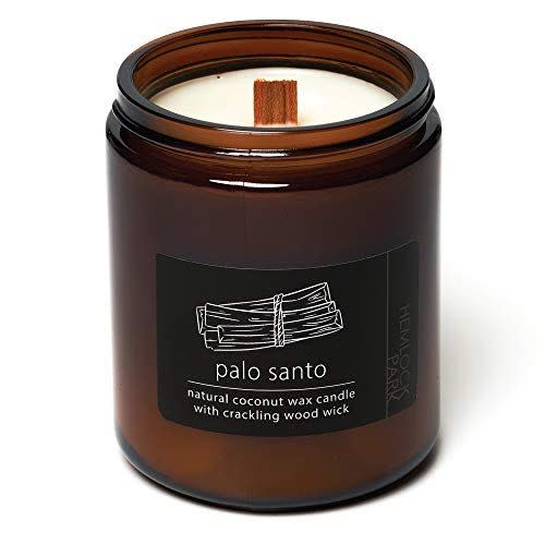 5) Palo Santo Crackling Wood Wick Candle