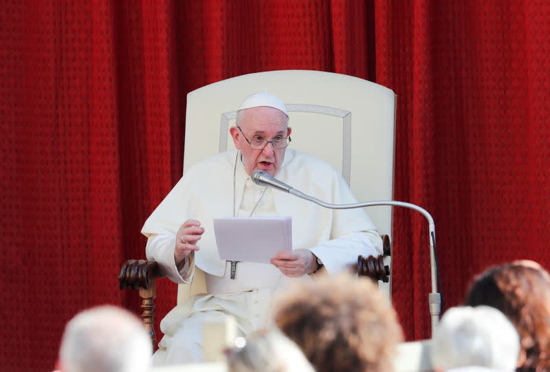 Pope Francis holds weekly audience