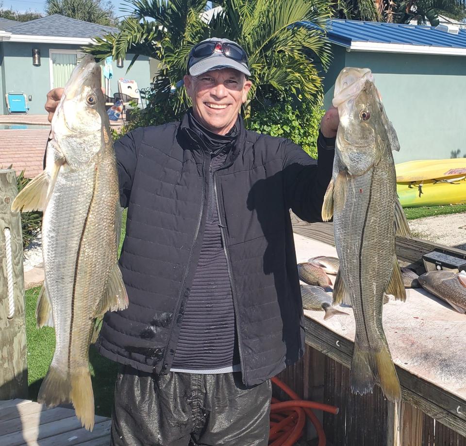 Chuck Stark and a friend brought in a pair of legal-sized snook before Wednesday's off-season deadline.