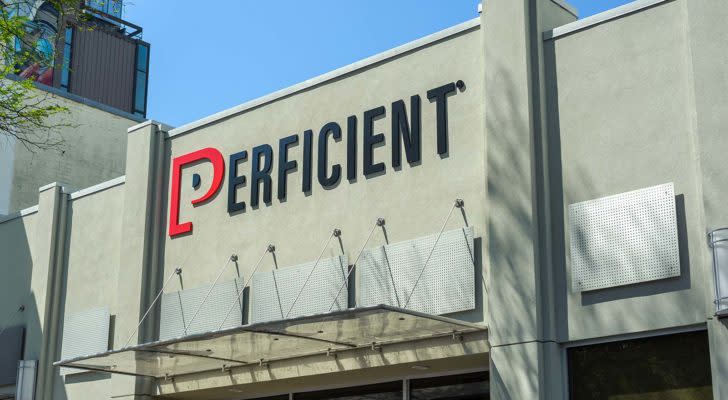 Perficient (PRFT) sign above a Perficient office in Lafayette, Louisiana.