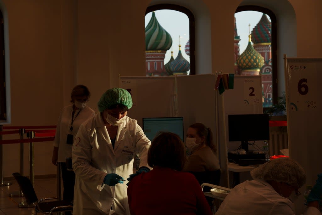 Virus Outbreak Russia (Copyright 2021 The Associated Press. All rights reserved)