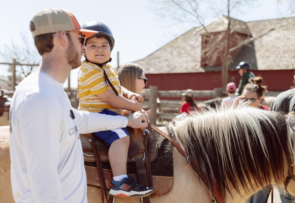 The Texas Tech University Therapeutic Riding Center will offer horseback rides to children from 10 a.m. to 1p.m.