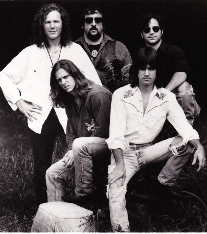 The Swinging Steaks are shown in their 1992 publicity photo for Capricorn Records. From left are: Jamie Walker, Tim Giovanniello, Joe Donnelly, Paul Kochanski and Jim Gambino.