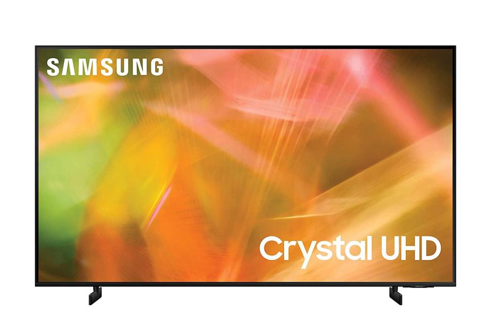 SAMSUNG 65-Inch Class Crystal 4K UHD AU8000 Series HDR, 3 HDMI Ports, Motion Xcelerator, Tap View, PC on TV, Q Symphony, Smart TV with Alexa Built-In