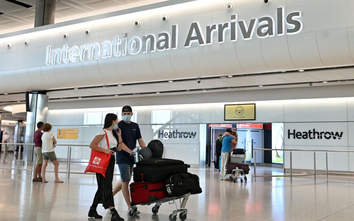 Warnings come after the Government yesterday banned international travel to Latin America and Portugal amid concerns that a contagious variant is spreading in Brazil - JUSTIN TALLIS/AFP via Getty Images