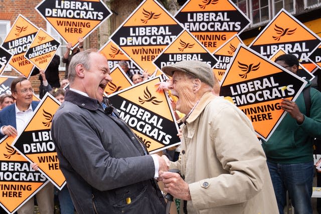 Sir Ed Davey celebrates local elections