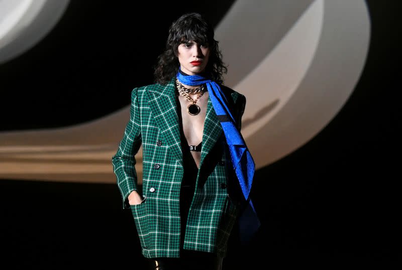 Saint Laurent collection show at Paris Fashion Week