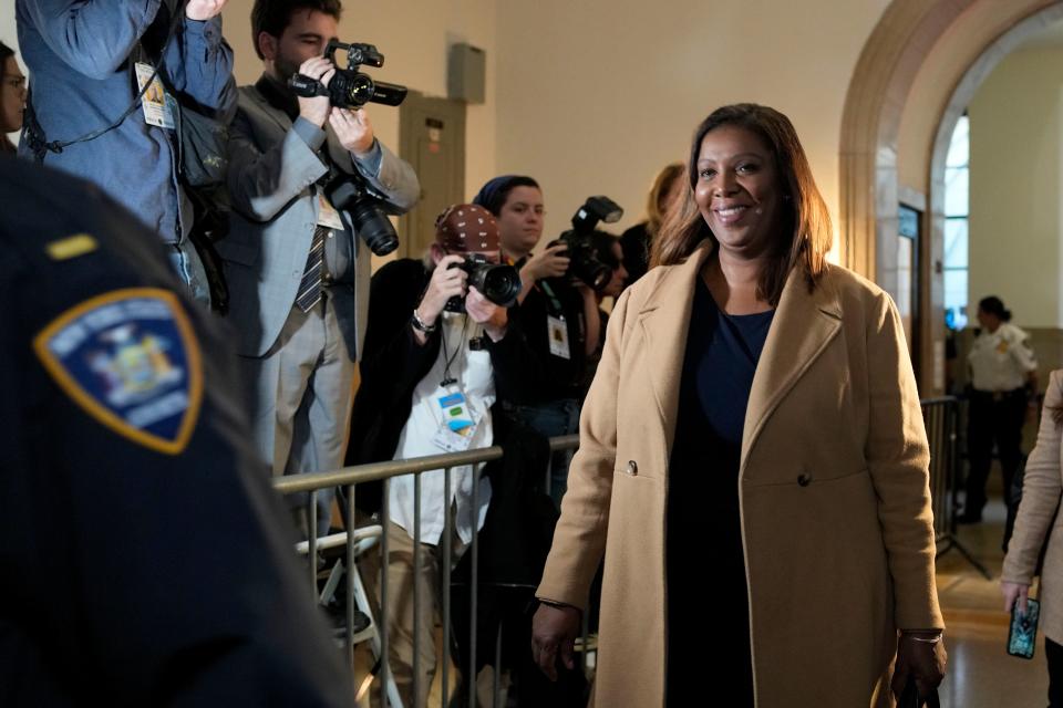 New York Attorney General Letitia James at New York Supreme Court (AP)