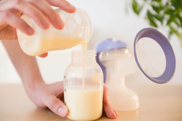 <p>Getty</p> Stock image of breastmilk