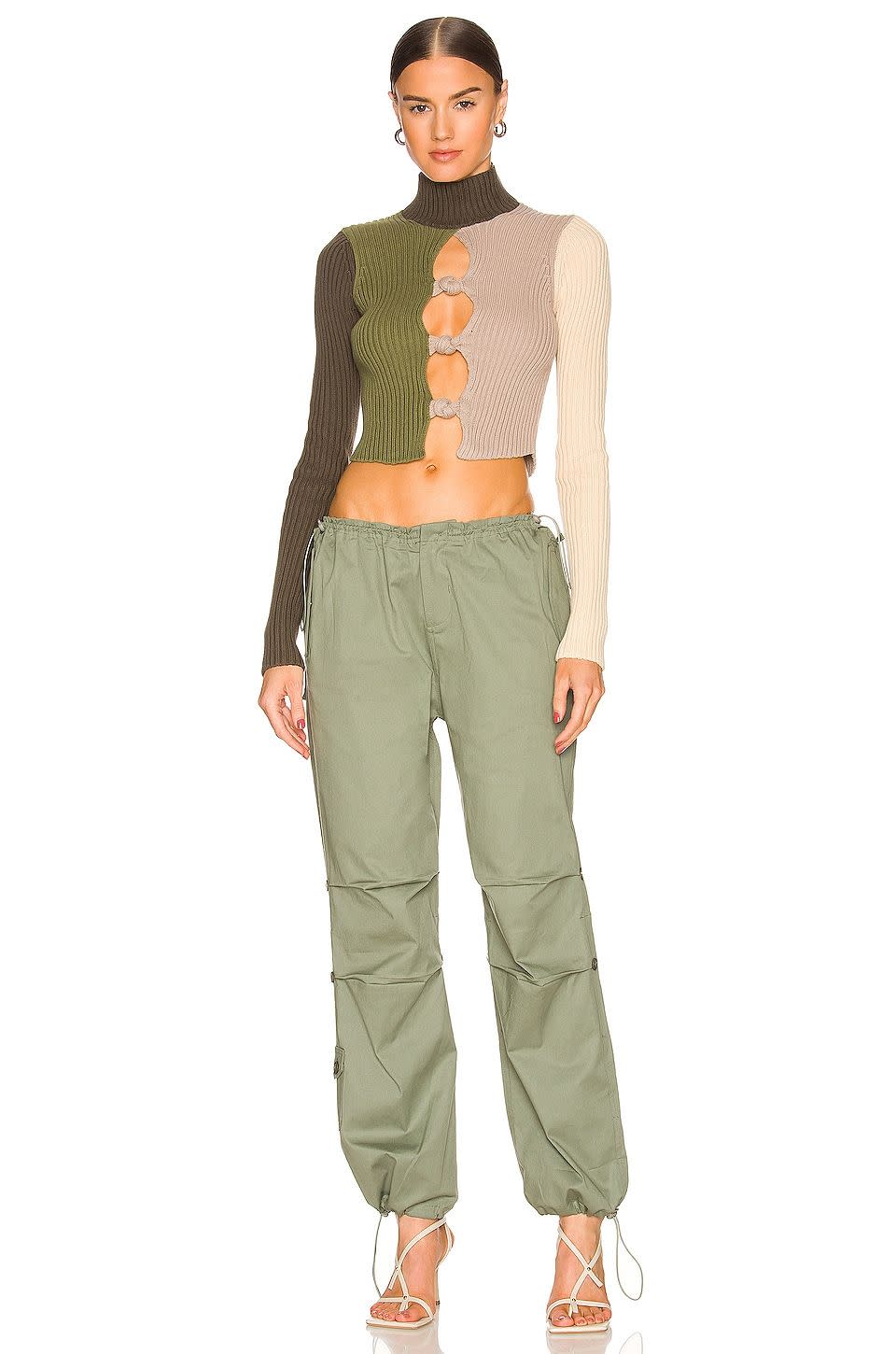 12) Danielle Guizio Utility Cargo Pant