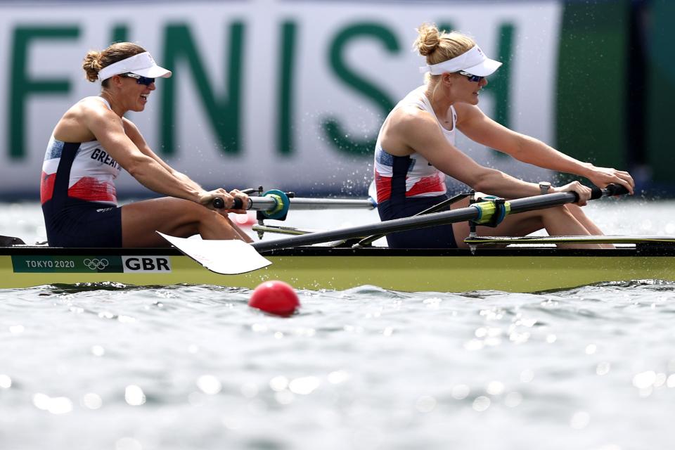 Glover and Polly Swann just missed out on a bronze medal (Getty Images)