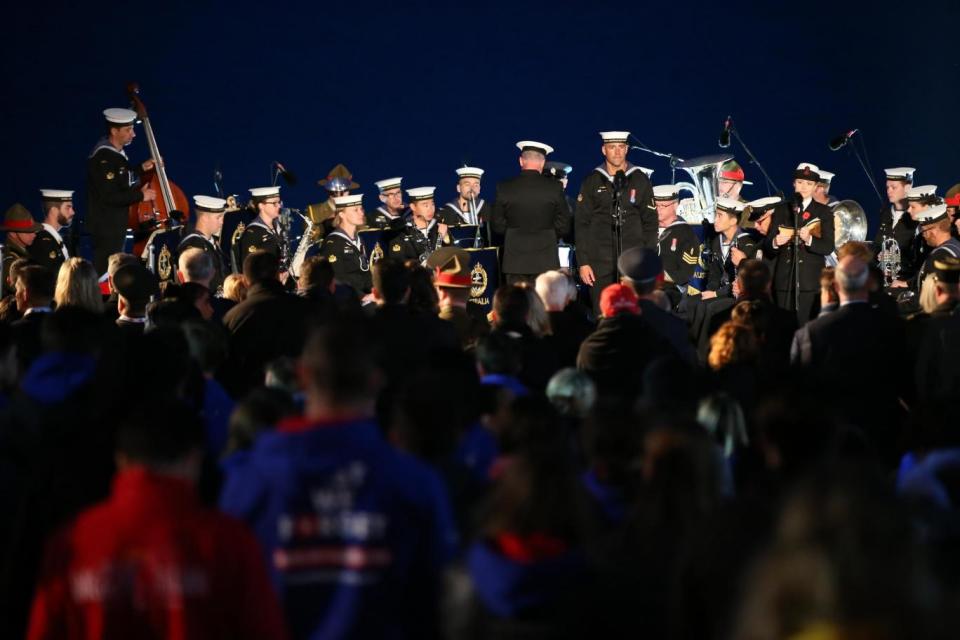 A Dawn Service ceremony at the Anzac Cove beach, the site of World War I landing of the ANZACs (Australian and New Zealand Army Corps) on April 25, 1915, in Gallipoli (AP)