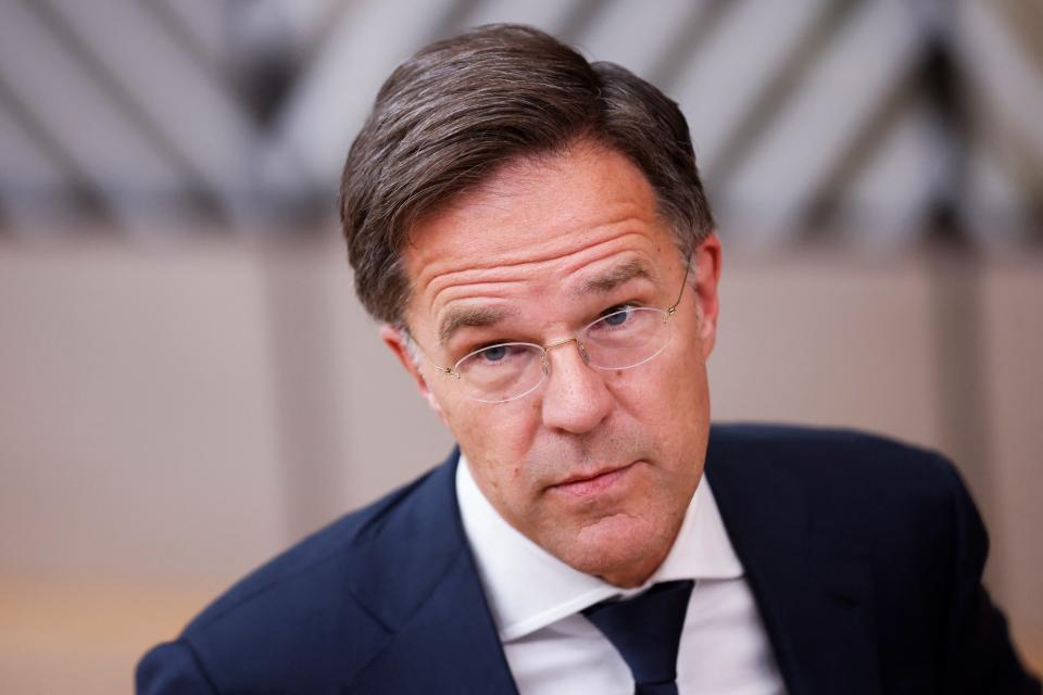 Dutch prime minister Mark Rutte is set to become the next Nato chief in October (REUTERS)