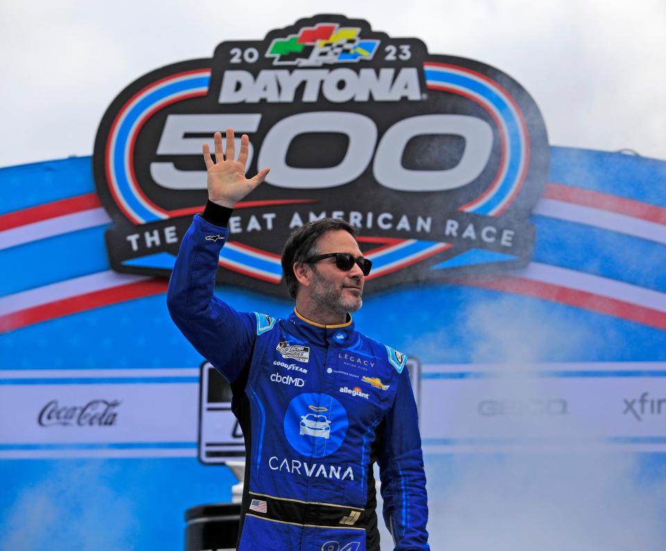 Jimmie Johnson is a two-time Daytona 500 champ.