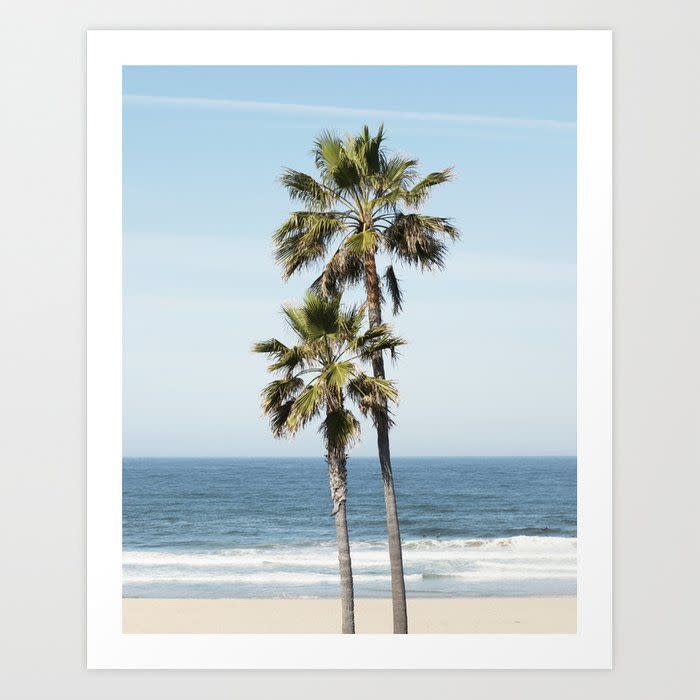 5) Ocean Palm Art Print