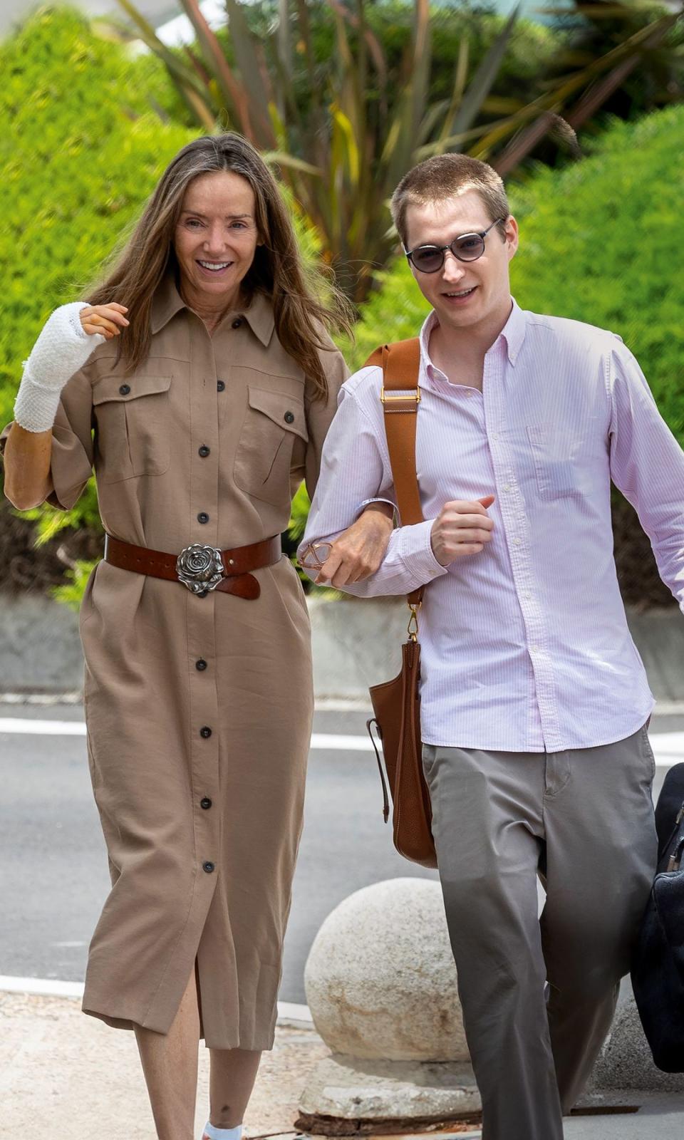 Miriam de Ungría with her son Beltrán